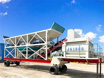 Planta móvel de mistura em lote